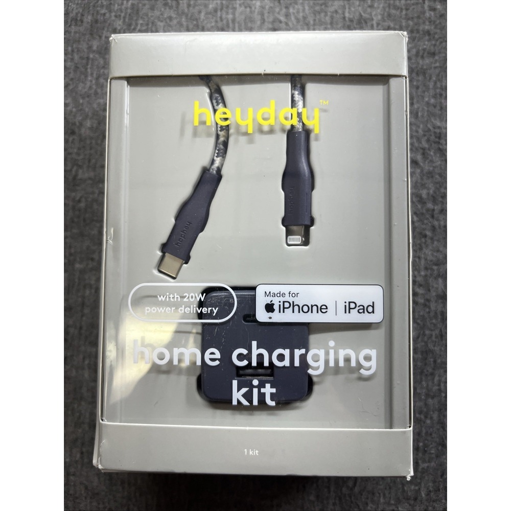 Heyday Home Charging Kit, Lighting to USB-C, 20W (C9486LPWCBL)